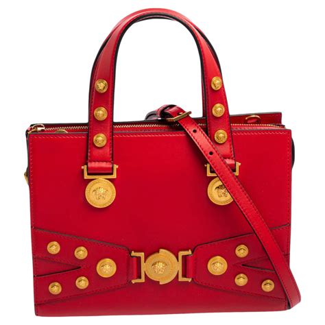 versace handbag red|Versace red bag.